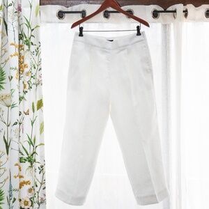 NWT J.Crew Women's High-Rise Linen Dress Pant